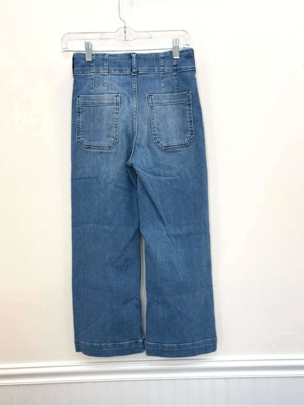 Anthropologie Maeve The Colette Crop High-Rise Wide-Leg Jeans Size 26 - Picture 8 of 13